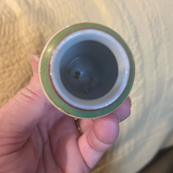 (2) Mini Vases HAND PAINTED JAPANESE Portrait Vase,  K.I. Japan Bees And Comb - Picture 8 of 14